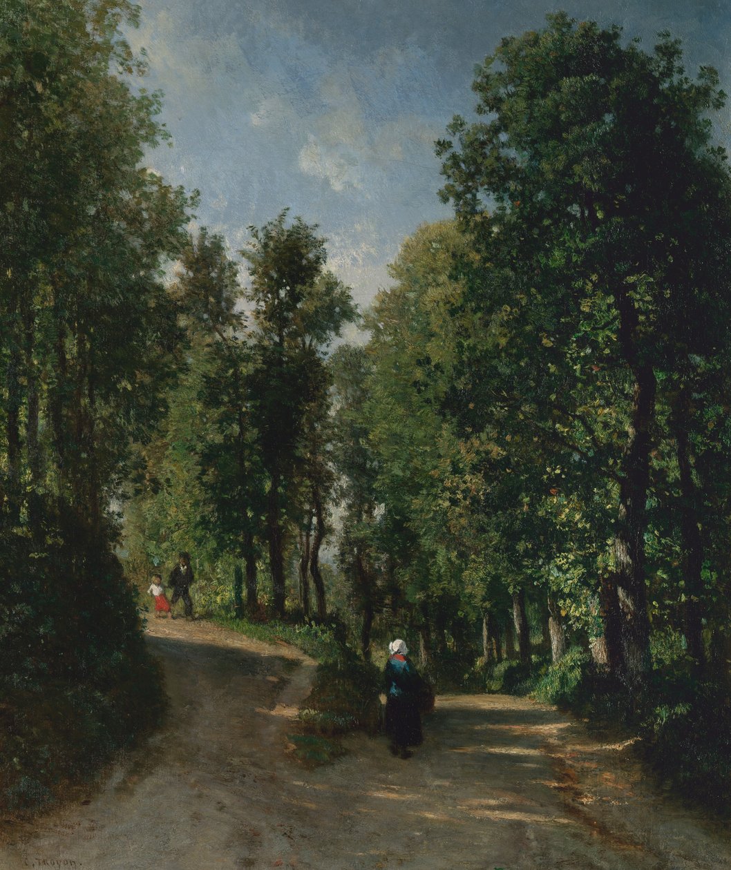 Estrada nas madeiras, meados dos anos 1840. de Constant Troyon