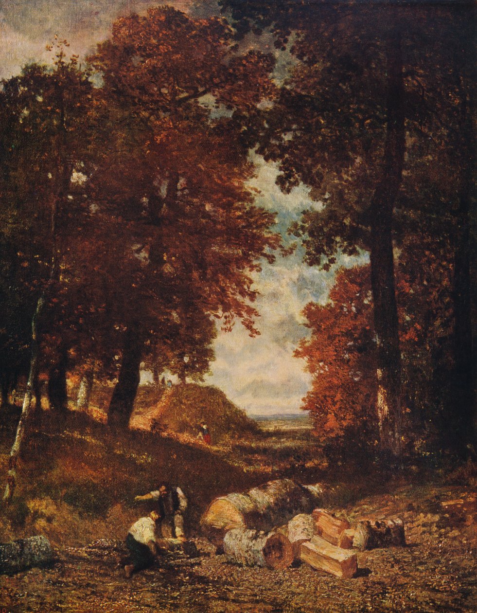 Lenhadores, final da década de 1840, c1915 de Constant Troyon