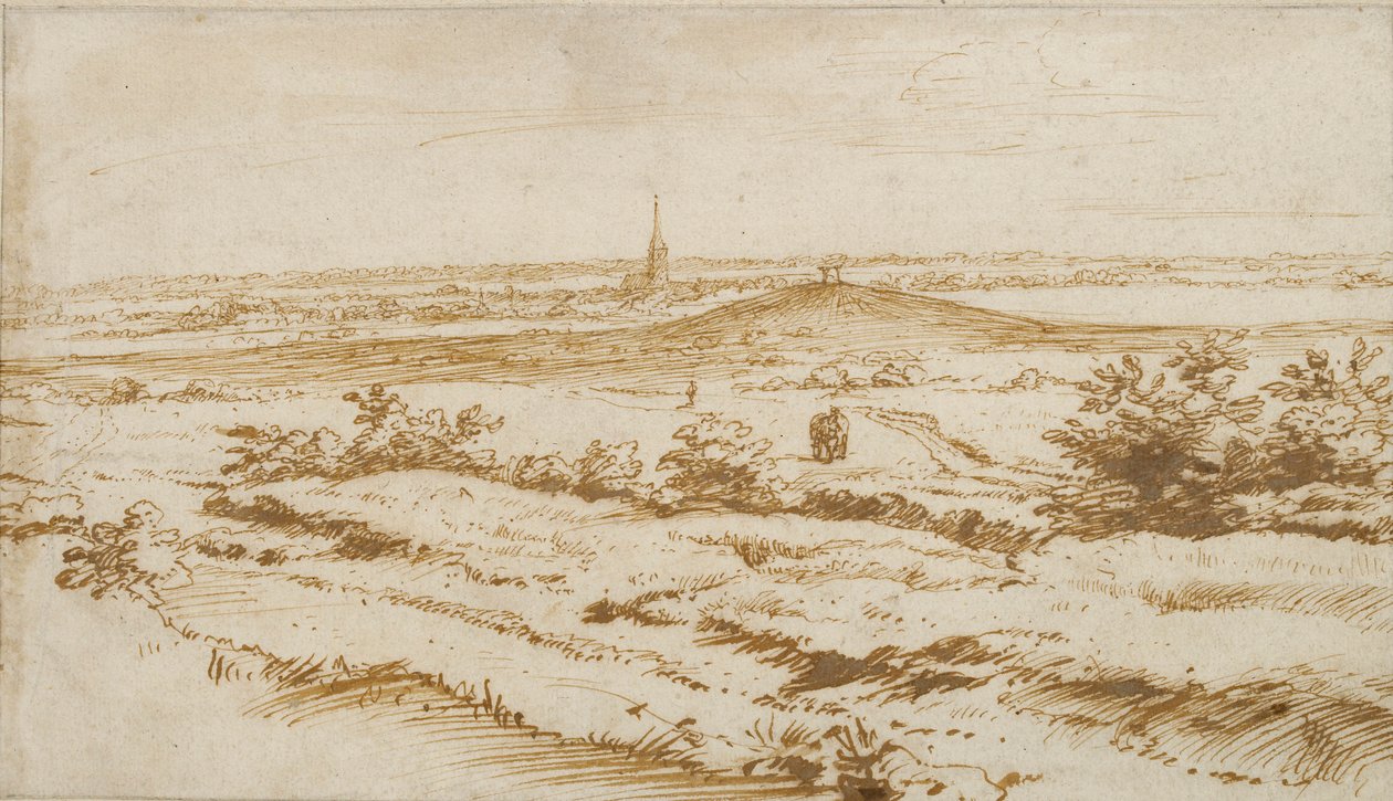 Paisagem perto de Appeldoorn, 1680 de Constantijn Huygens