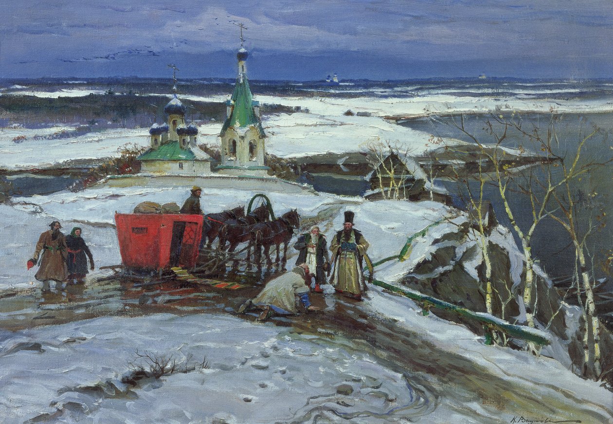 O trenó fechado de Constantin Alexandrovich Westchiloff
