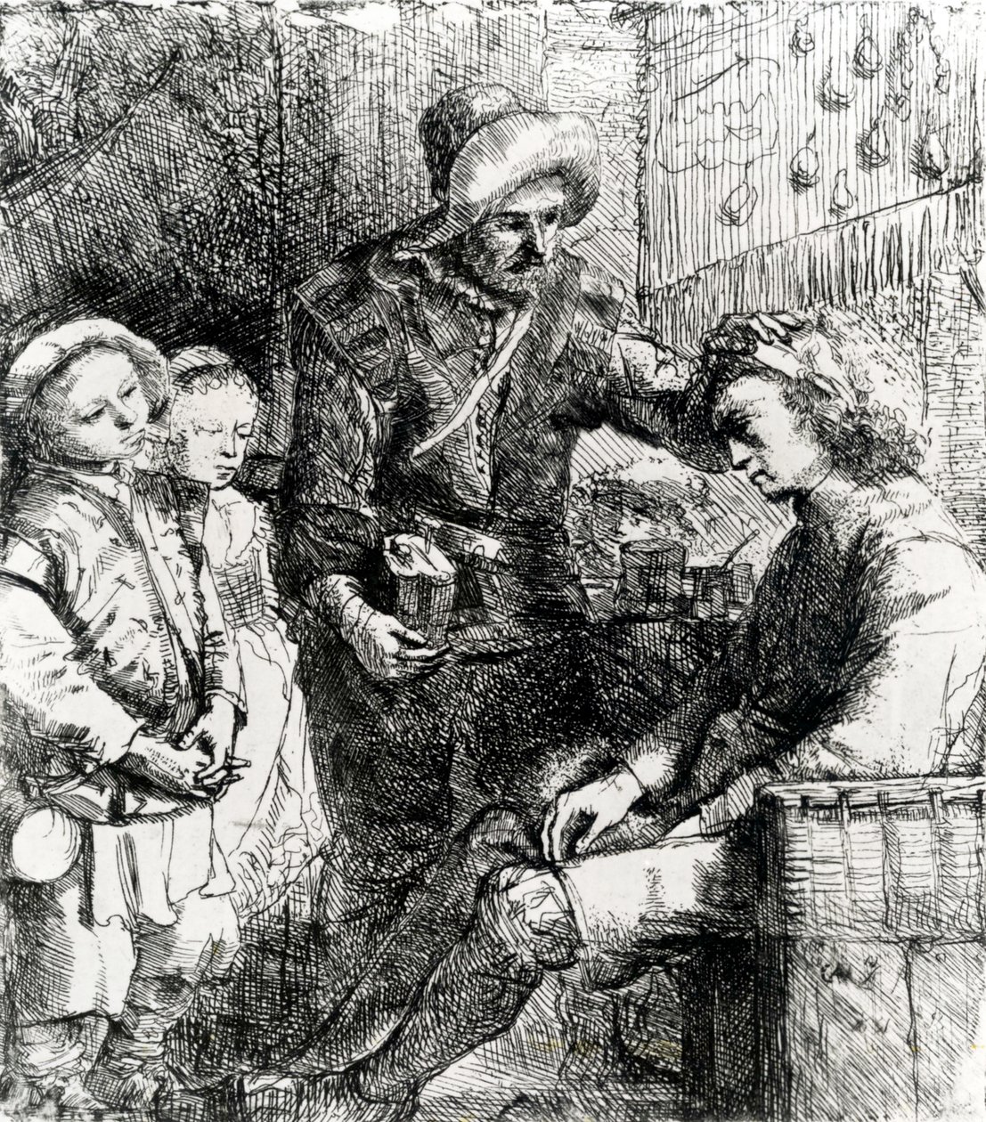 Médico e Paciente, 1651 de Constantin Daniel van Renesse