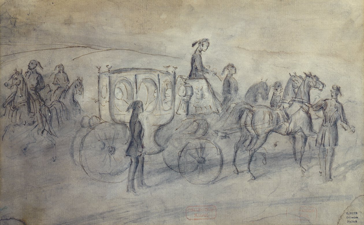 The Sultans Carriage, século XIX (desenho) de Constantin Guys