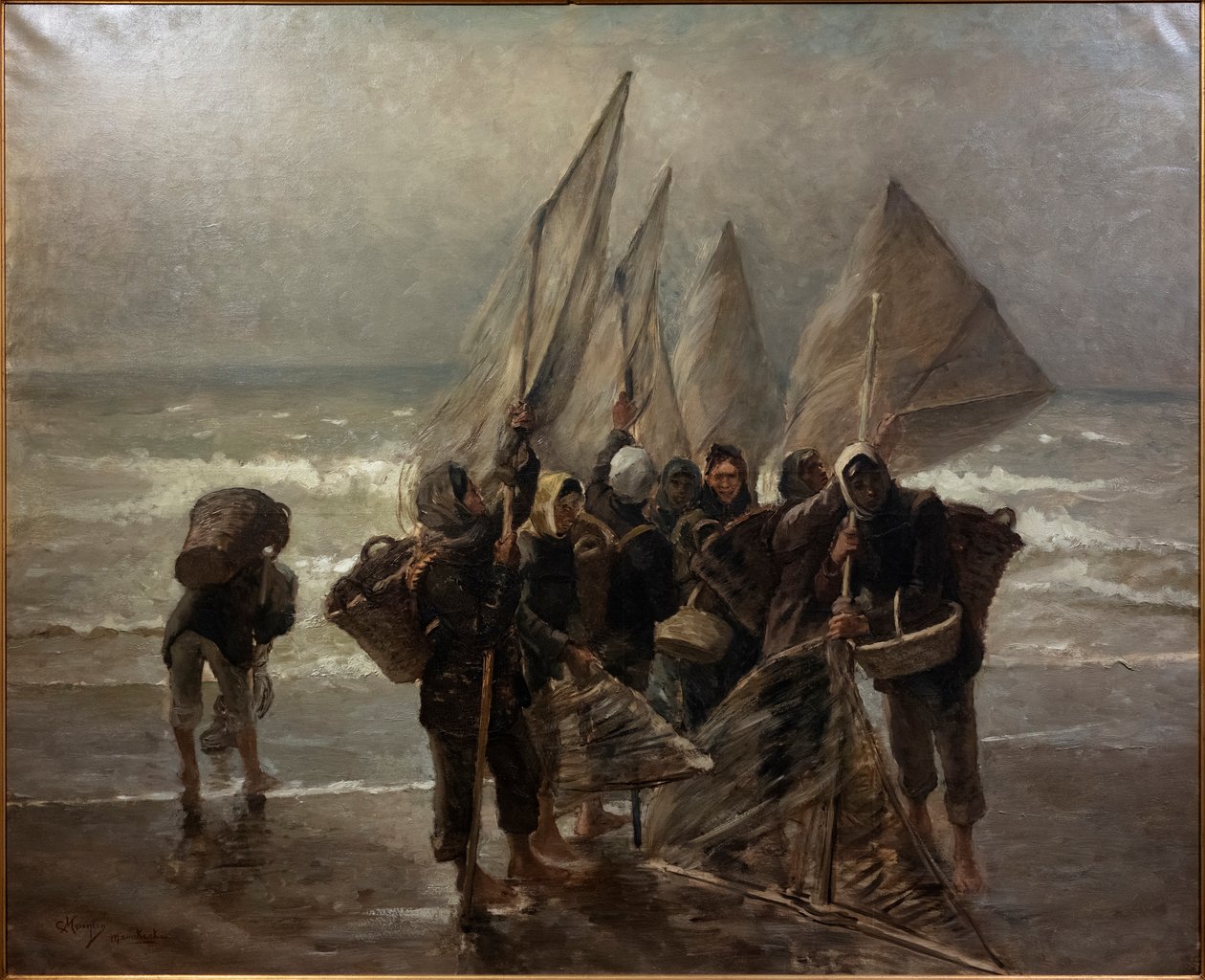 Camarões em Mariakerke de Constantin Emile Meunier