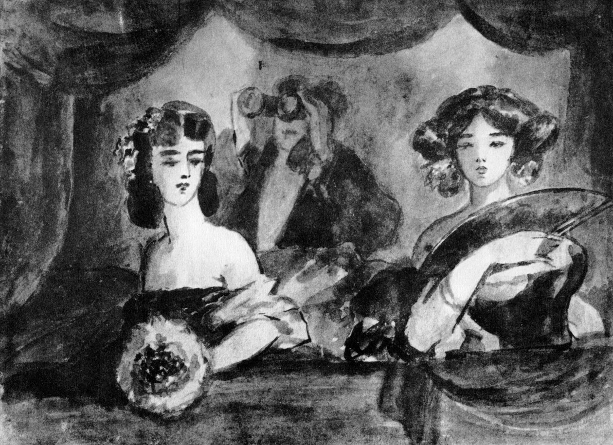 No teatro, século XIX, 1930 de Constantin Guys