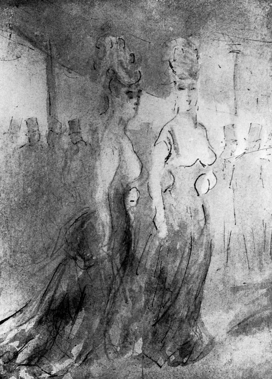 Dois Elegantes, século XIX, 1930. de Constantin Guys