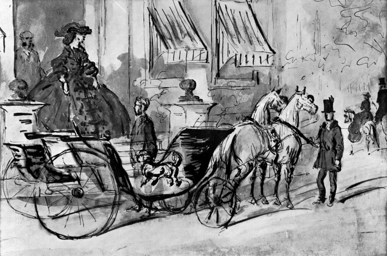 Indo para uma unidade, século 19, 1930. de Constantin Guys