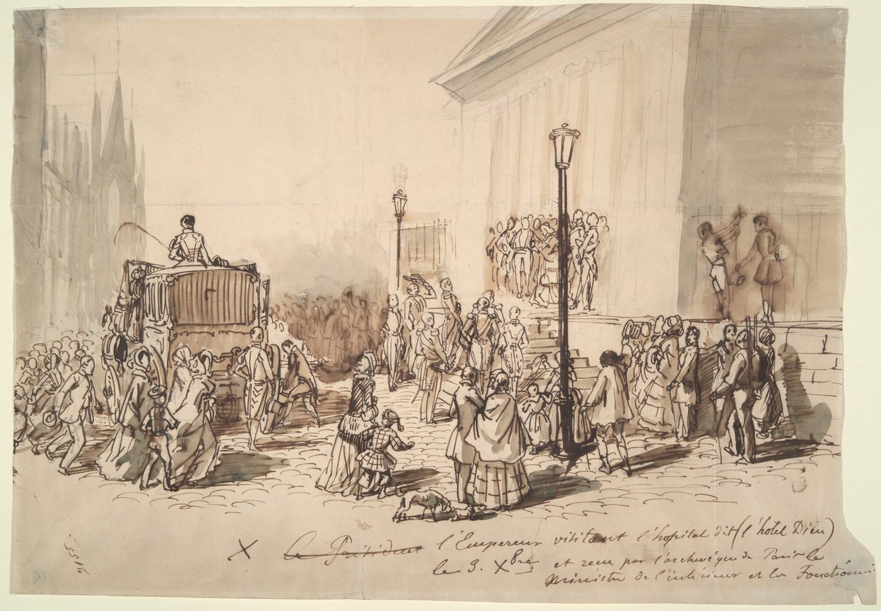 Recepção do Imperador Napoleão III no Hospital de Constantin Guys