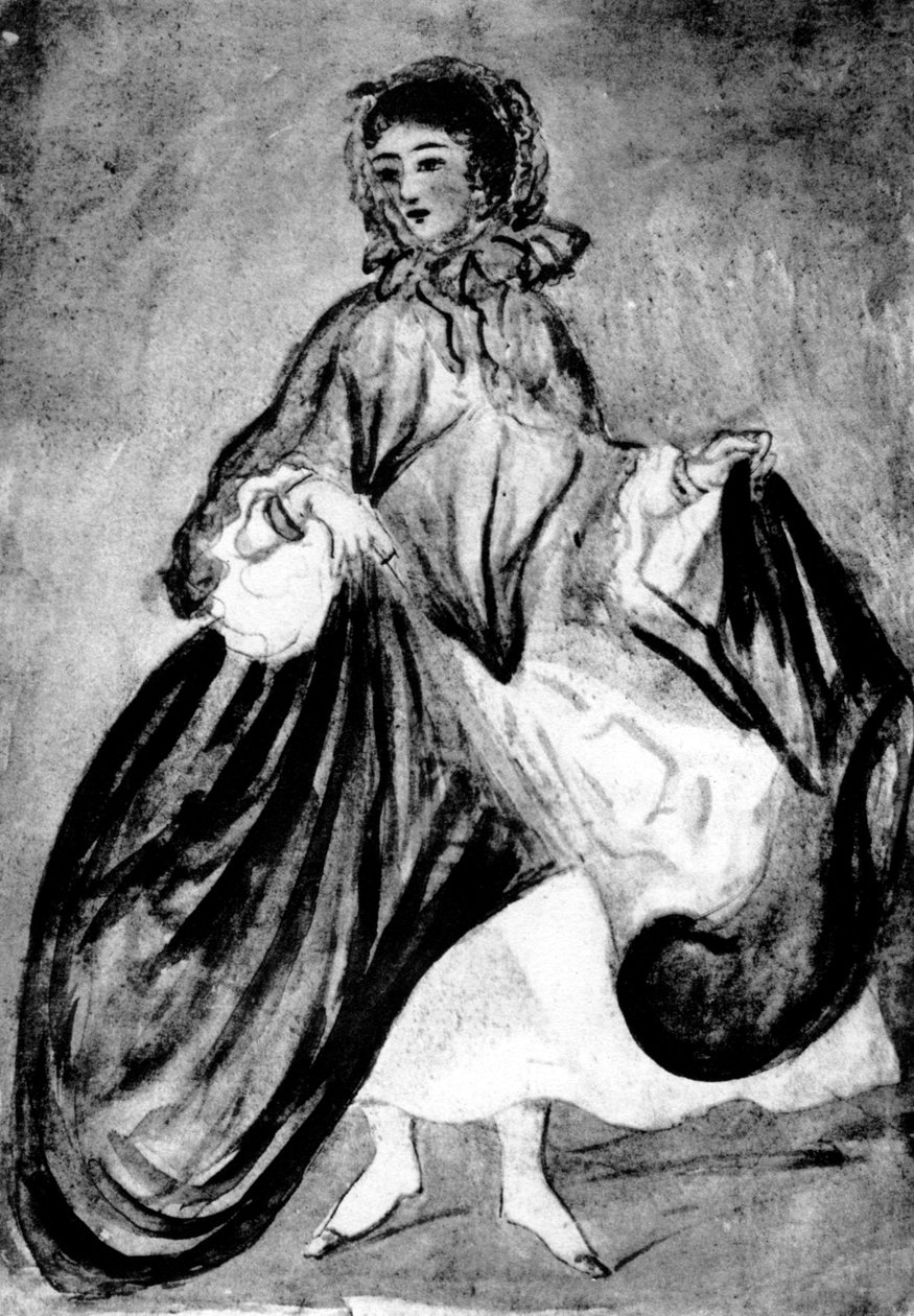 Estudo de uma mulher, século XIX, 1930. de Constantin Guys