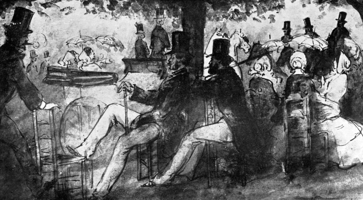 O passeio, século XIX, 1930. de Constantin Guys
