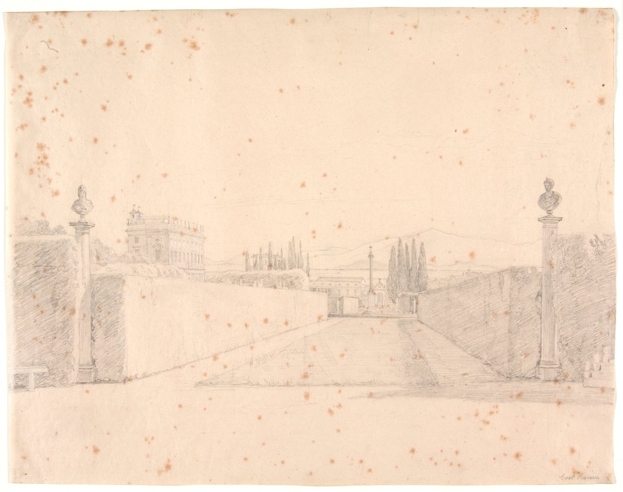 Nos jardins da Villa Albani de Constantin Hansen