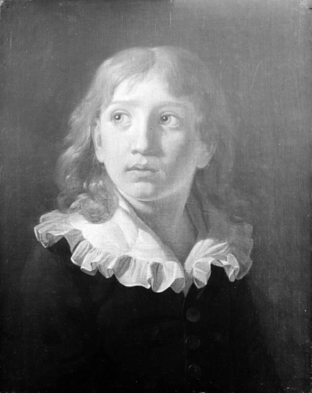 O pintor Thorald Læssøe em criança de Constantin Hansen
