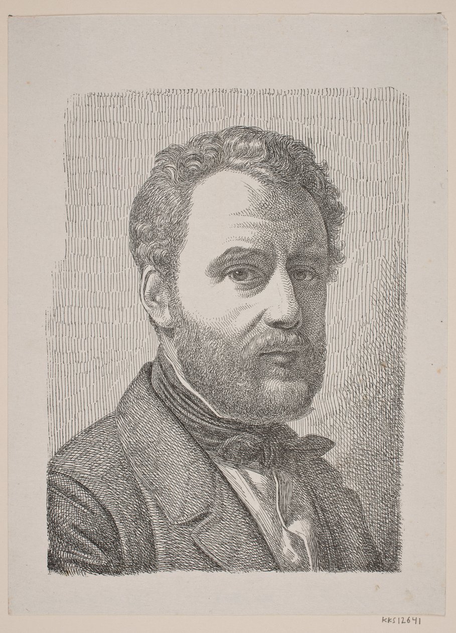 Retrato de Wilhelm Marstrand de Constantin Hansen
