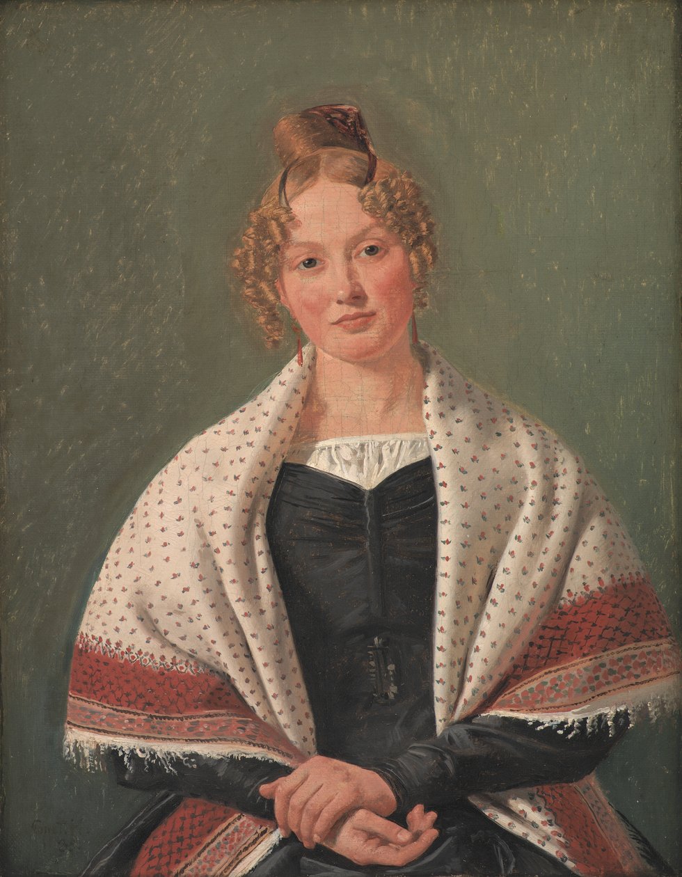 Retrato de Hanne Wanscher, née Wegener de Constantin Hansen