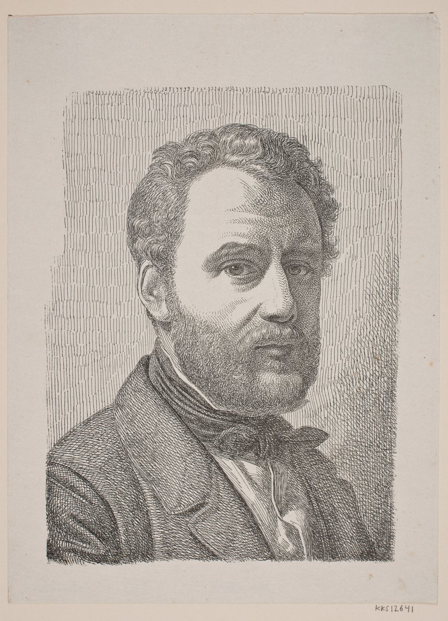 Retrato de Wilhelm Marstrand de Constantin Hansen