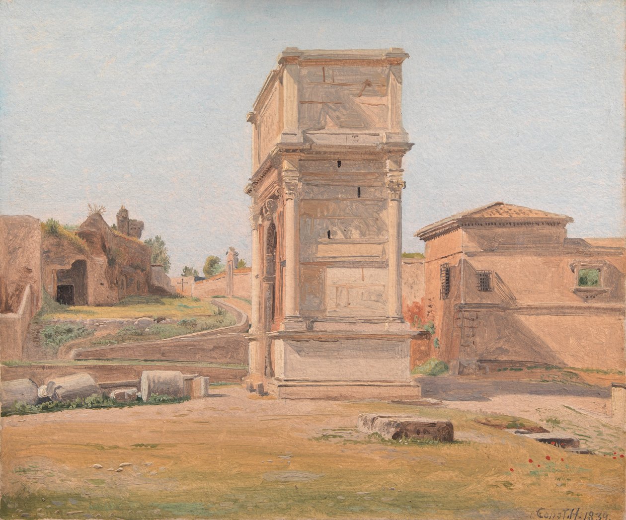O Arco de Tito em Roma de Constantin Hansen