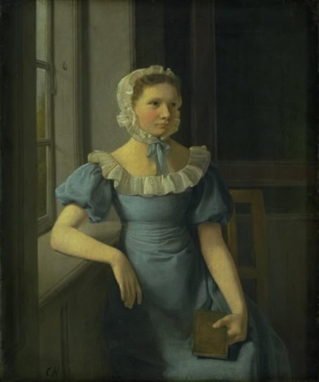 A irmã mais velha do artista de Constantin Hansen