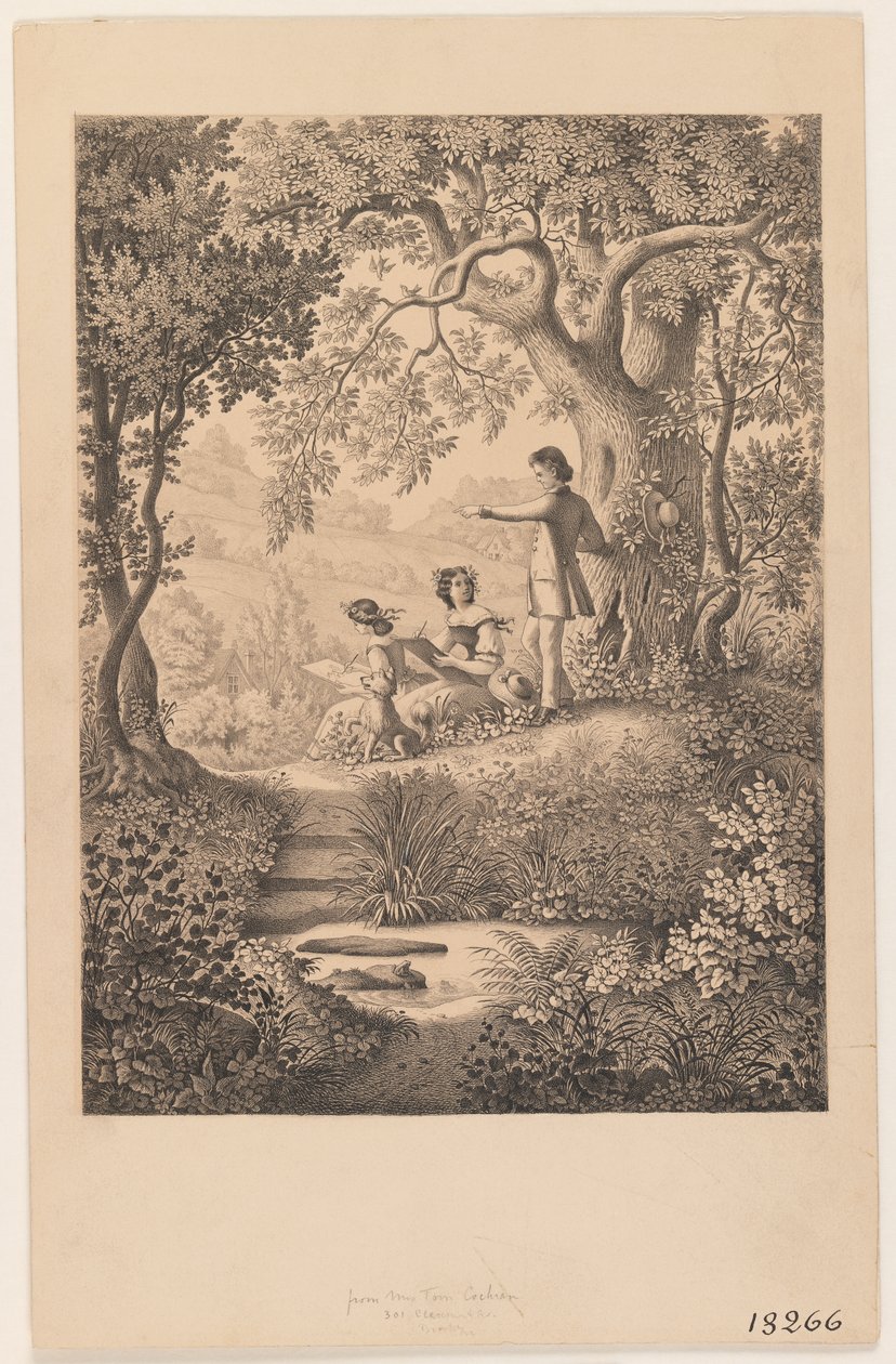Uma aula de desenho, 1865 (recto de 375816) de Constantine Hertzberg