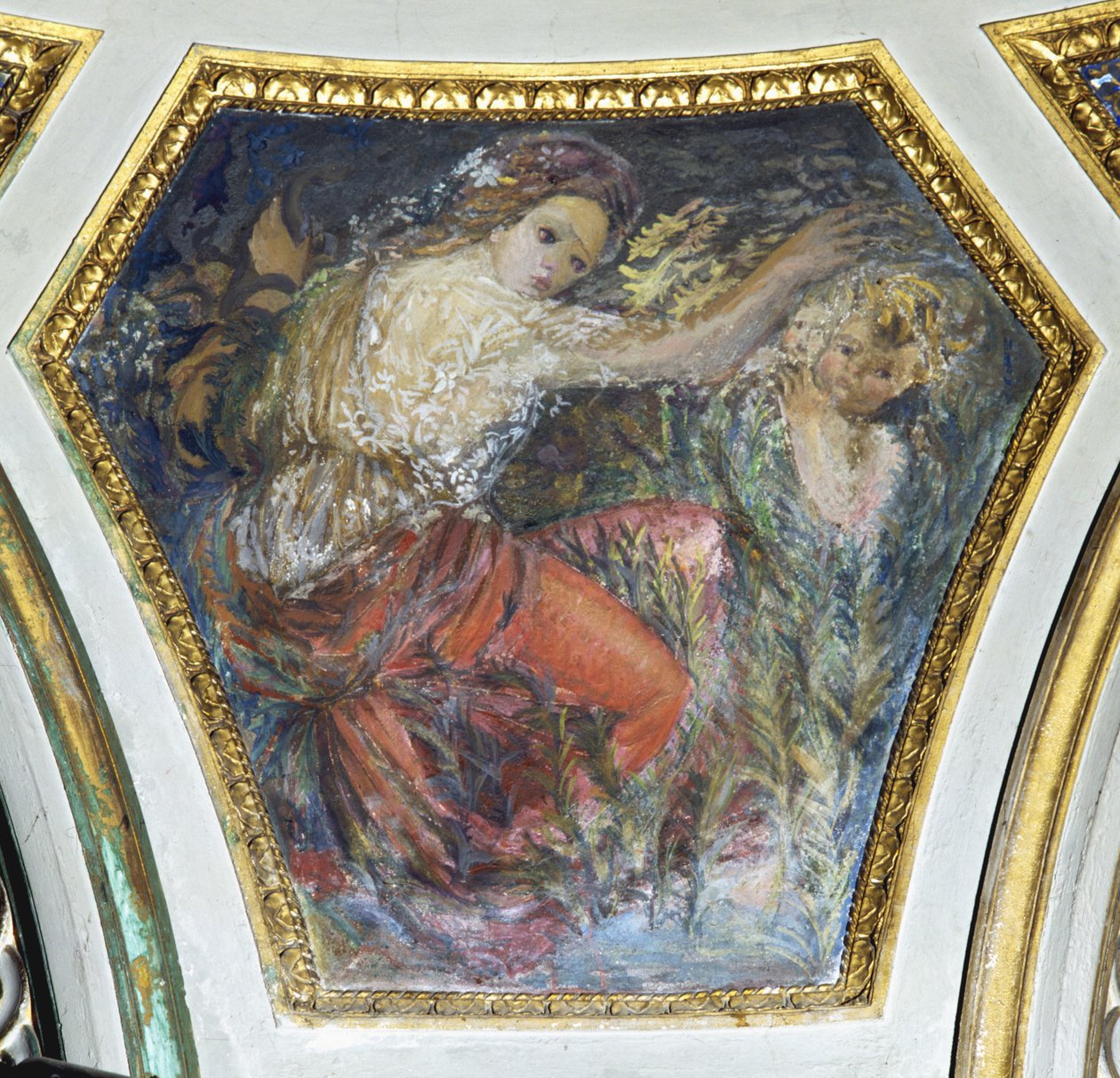 Virtudes Cardeais, detalhe de Constantino Brumidi