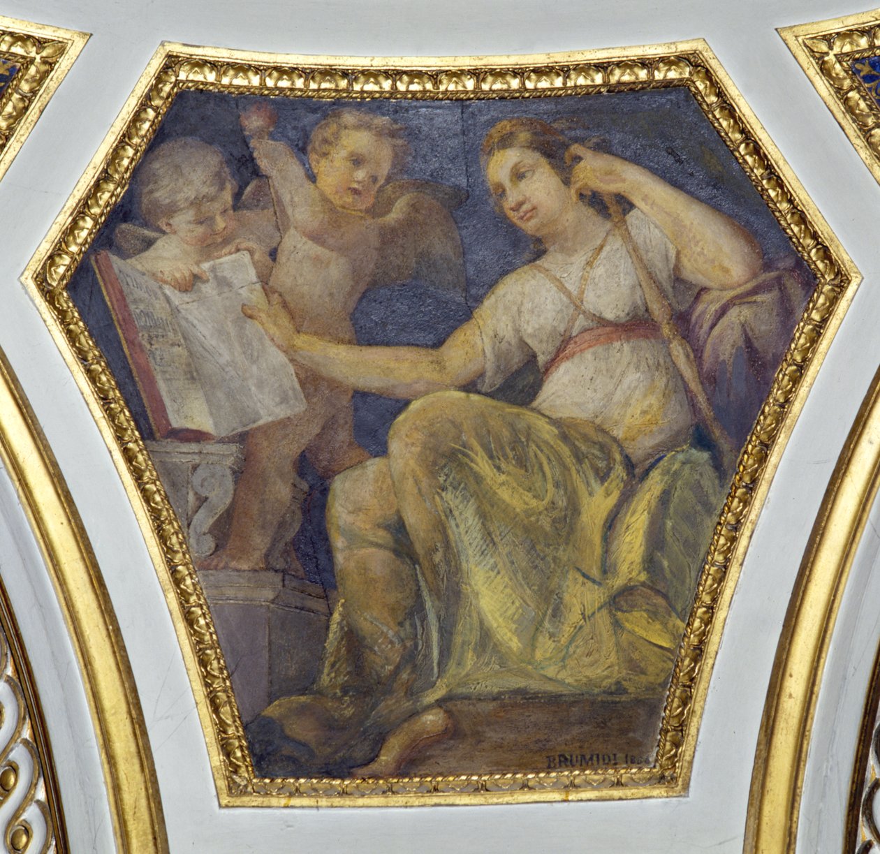 La Sapienza (as quatro virtudes cardeais) de Constantino Brumidi