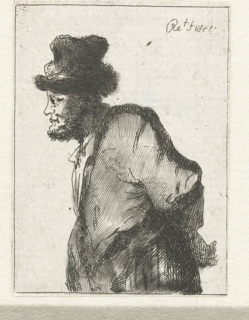Camponês com as mãos atrás das costas de Constantino Cumano (possibly)