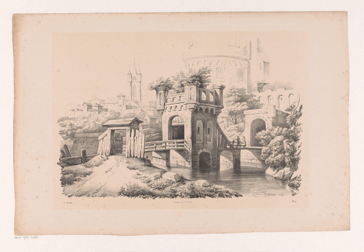 Ponte com torre de crescimento excessivo
A Paisagem (título da série) de Constantinus Cornelis Huysmans