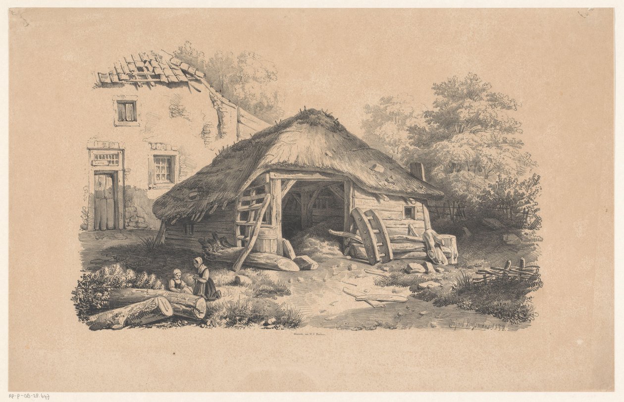 Estável na quinta
A Paisagem (título da série) de Constantinus Cornelis Huysmans