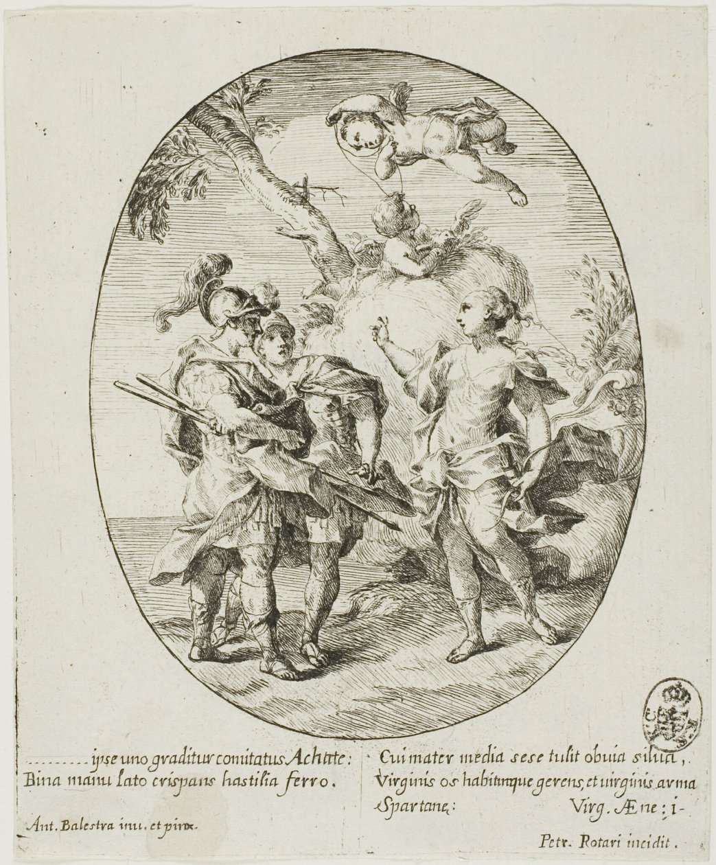 Eneias, Vénus e Aquates de Conte Pietro Antonio Rotari