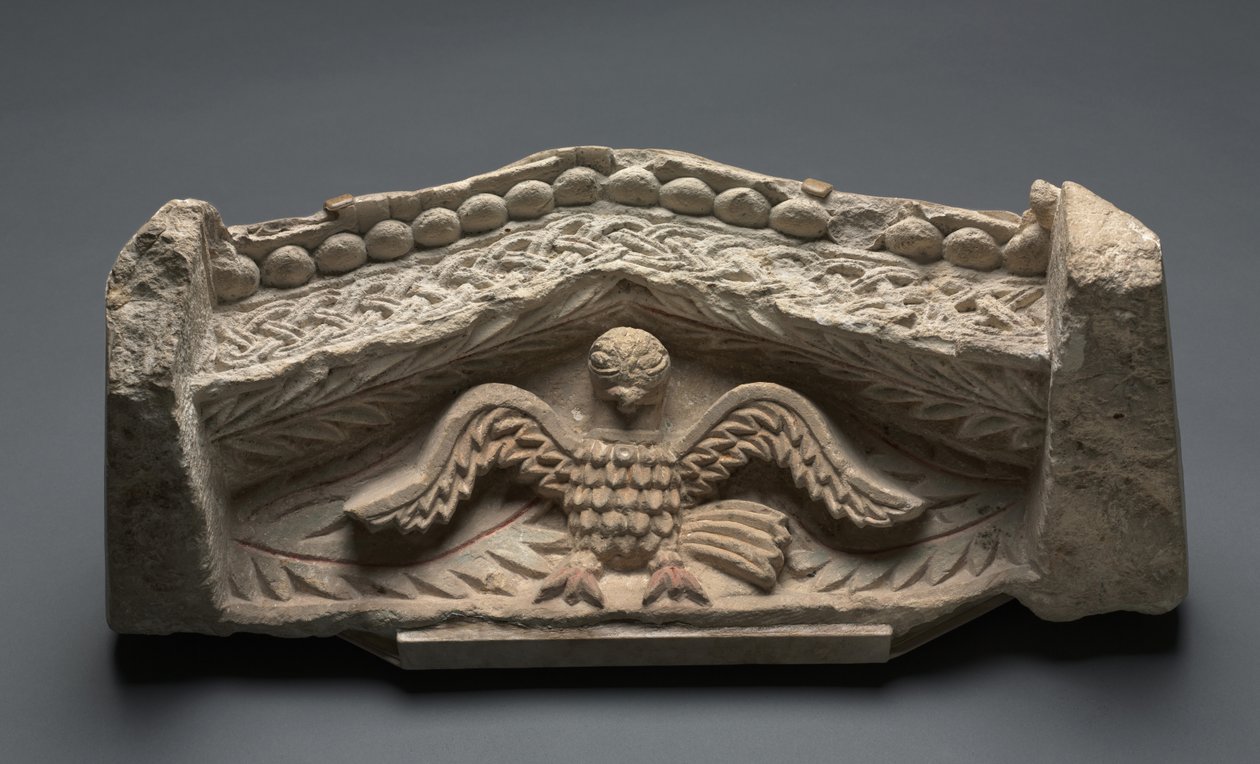 Frontão com águia, 400s de Coptic