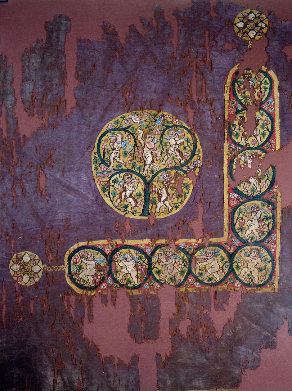 Coptic Art: Hanging with Harvest Love (4o século DC), Paris, Musee Du Louvre de Coptic Coptic