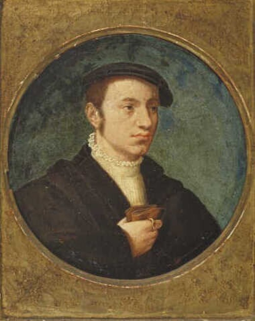 Homem jovem, com, boina de Corneille de Lyon