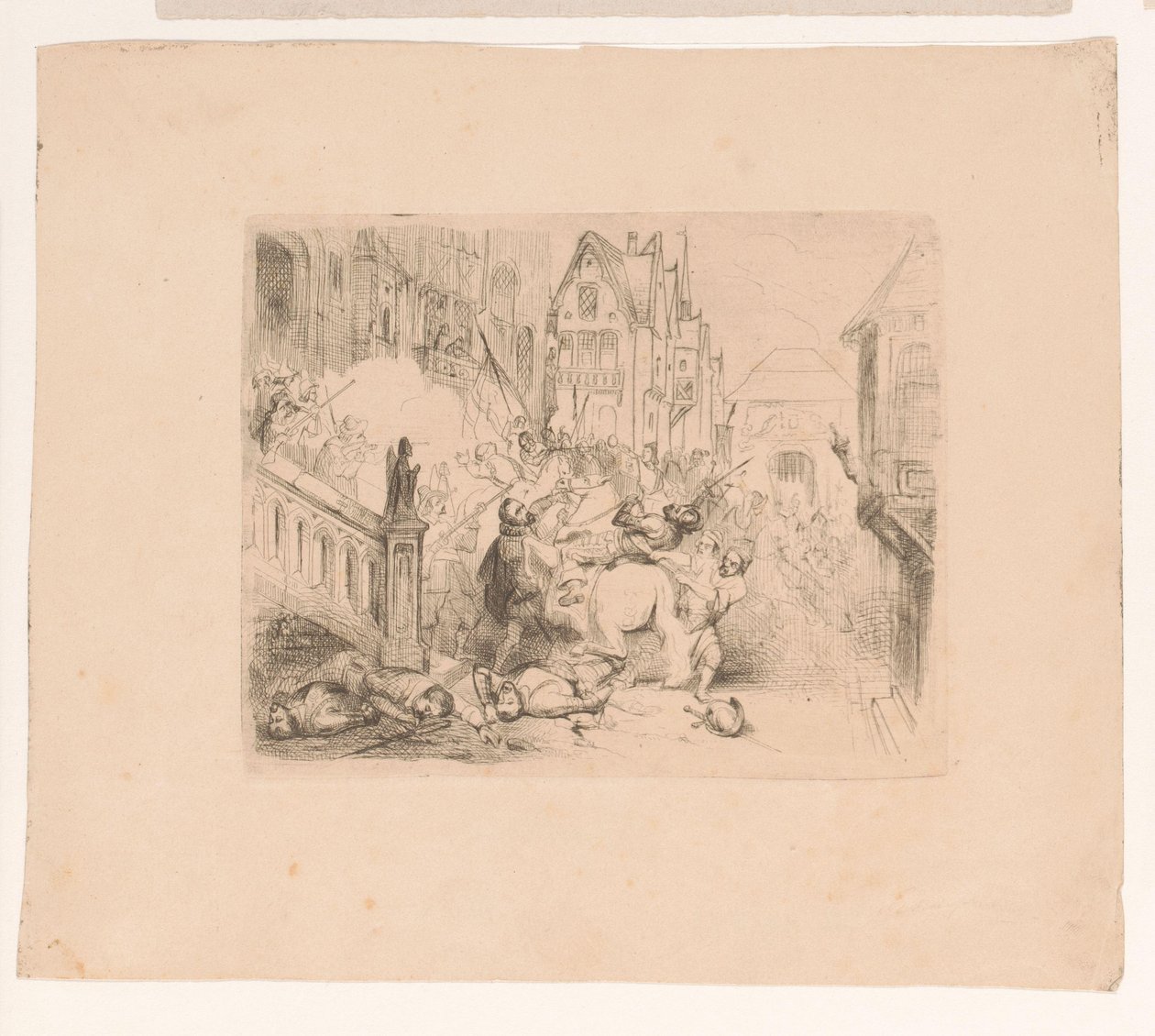 Frans Hercules van Anjou expulso de Antuérpia de Corneille Seghers