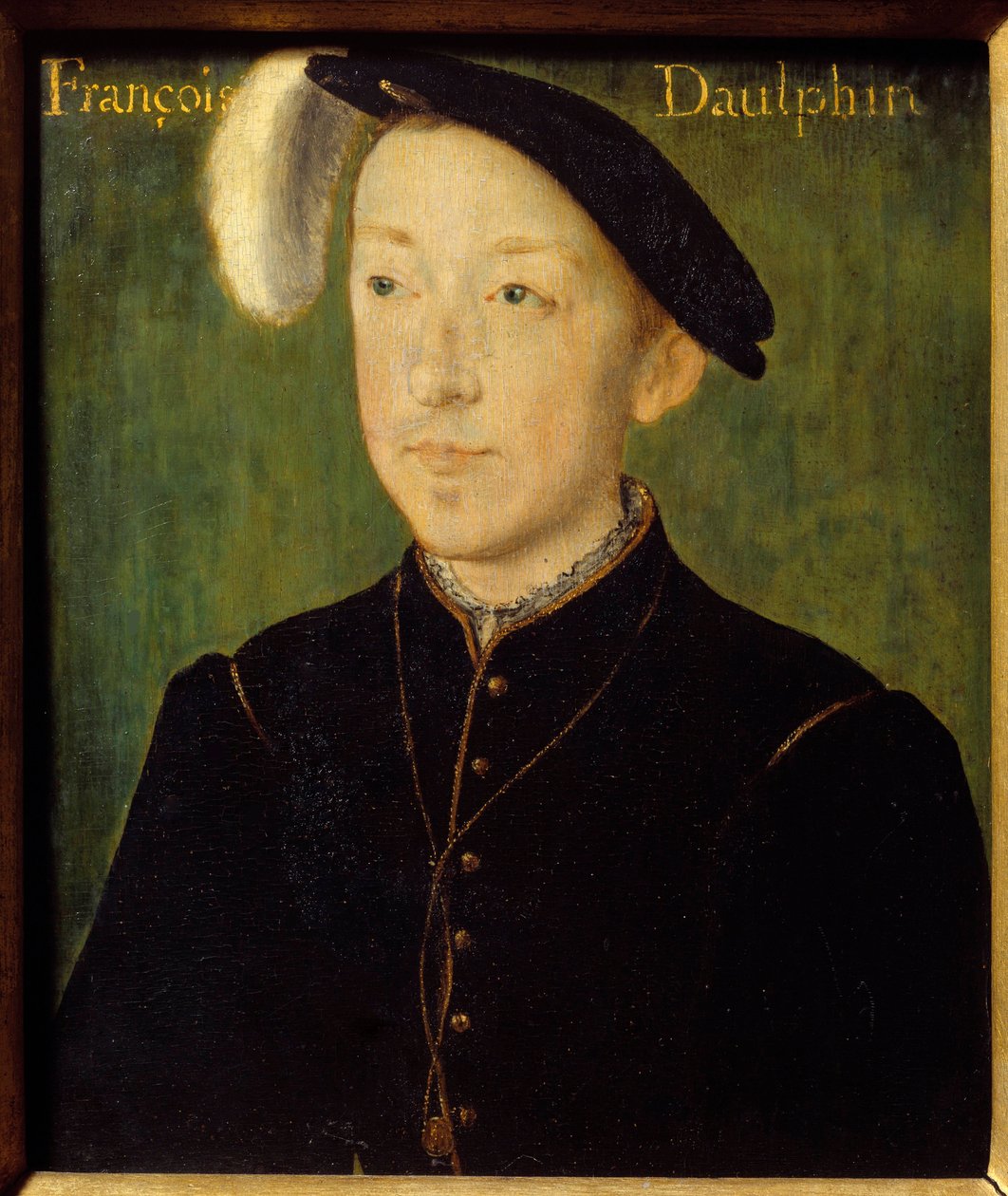 Retrato de Carlos de França, Duque de Orleans (1522-1545) (talvez o 3º filho de François I) Pintura em madeira de Corneille De Lyon (Corneille de The Hague) (1500/1510-1574) Sol do século XVI. 0,16x0,13 m Bayonne, Musee Bonnat de Corneille de Lyon
