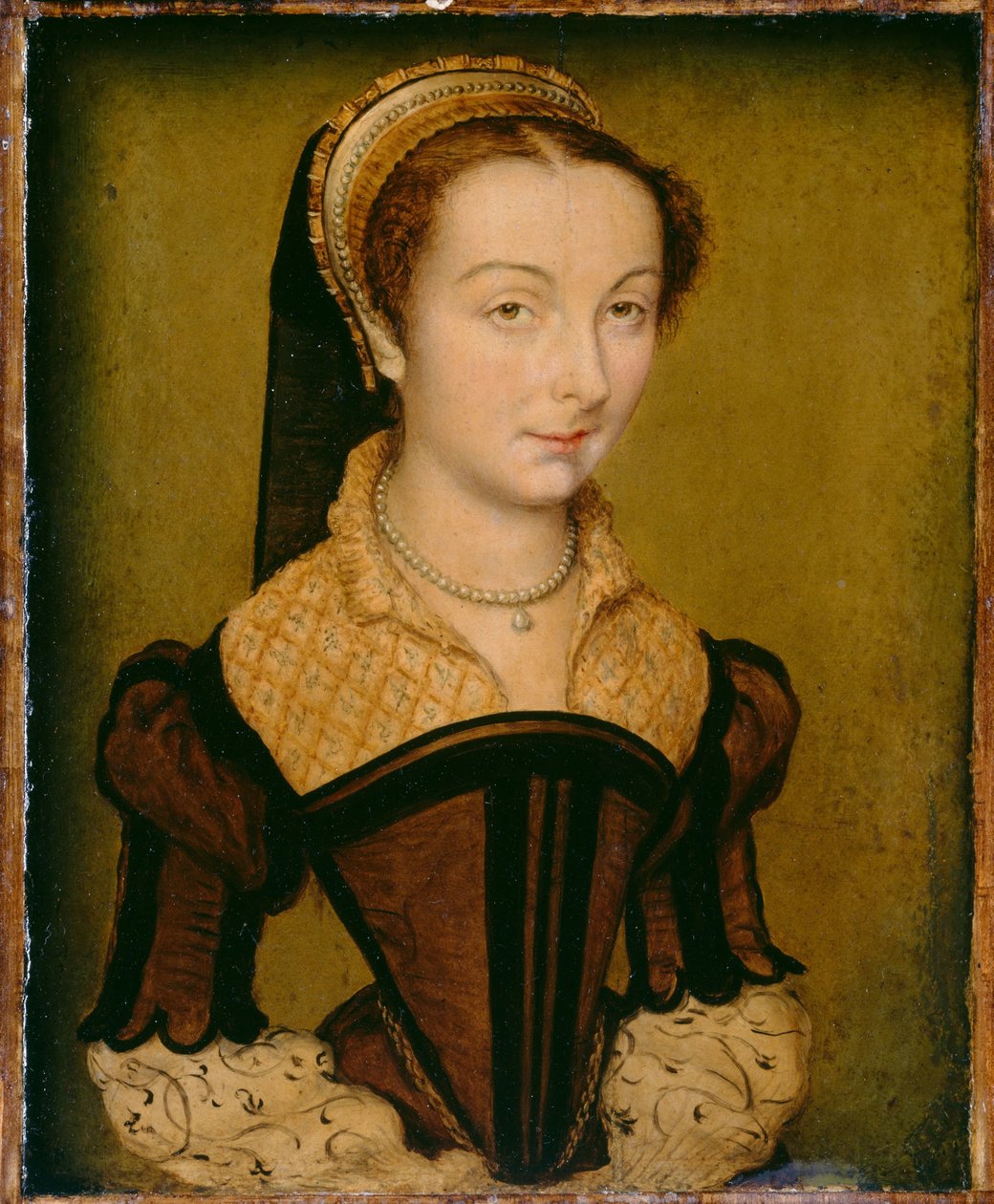 Retrato de Louise de Halluin, dame de Cipierre, c.1555 (óleo sobre painel) de Corneille de Lyon
