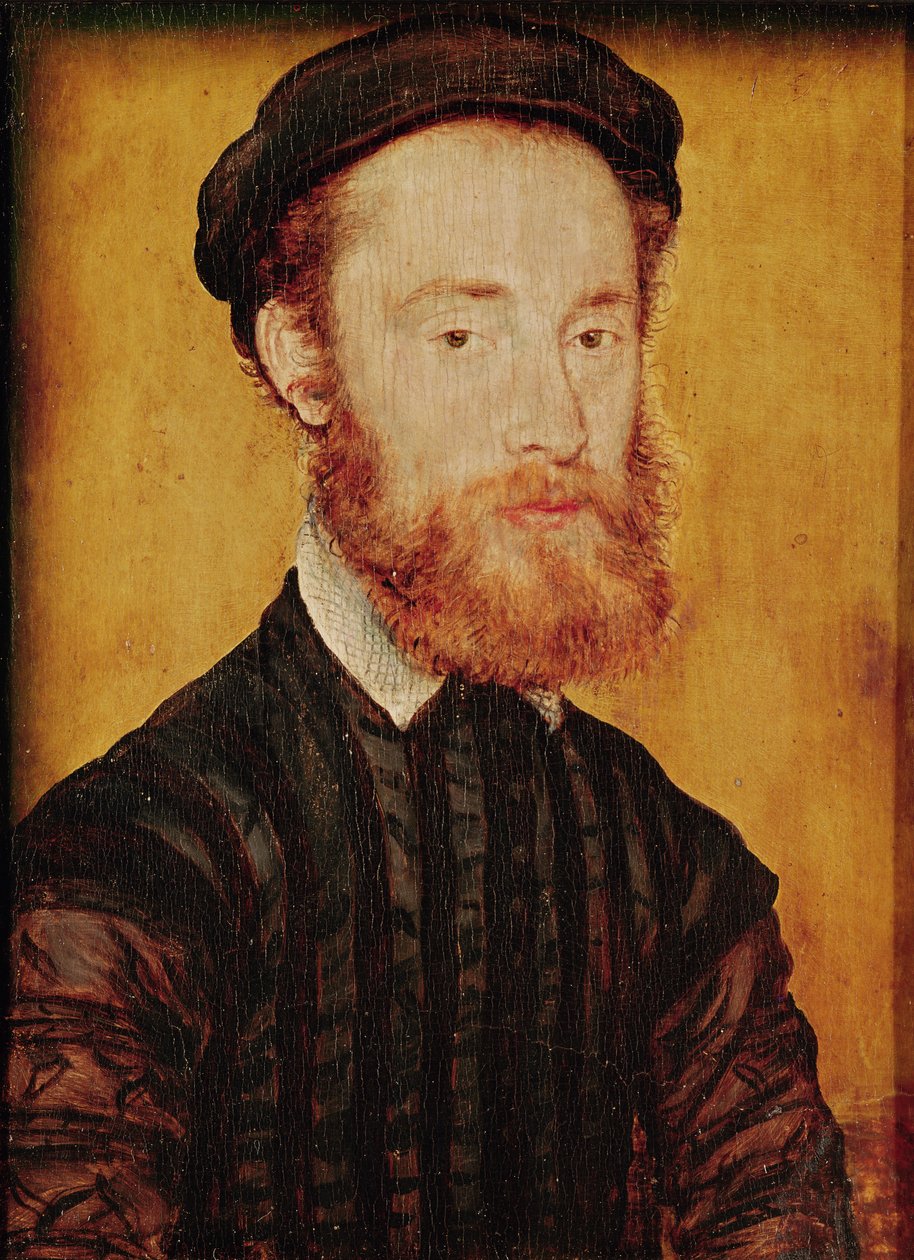 Retrato de um homem com cabelo loiro de Corneille de Lyon