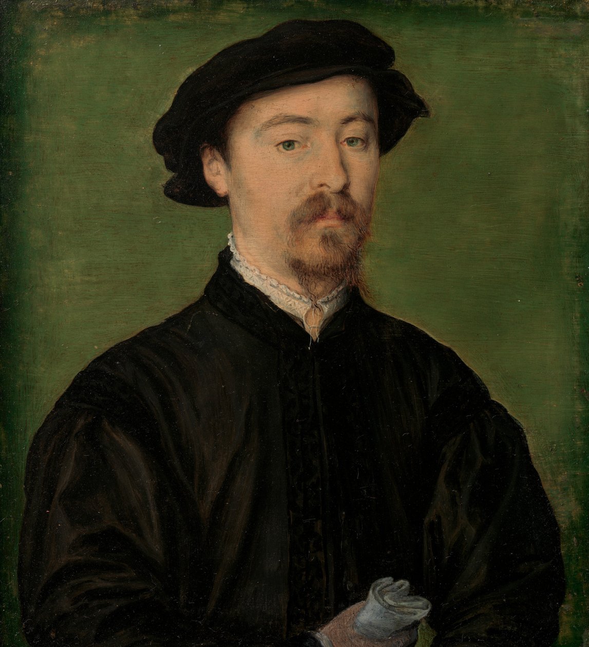 Retrato de um homem com luvas, 1540-45. de Corneille de Lyon