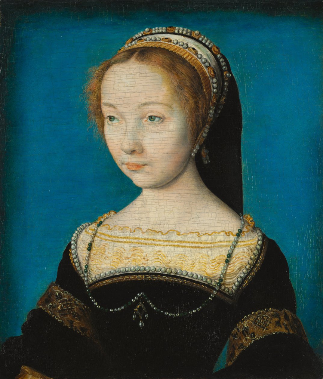 Retrato de uma mulher, c.1540 (óleo sobre madeira) de Corneille de Lyon