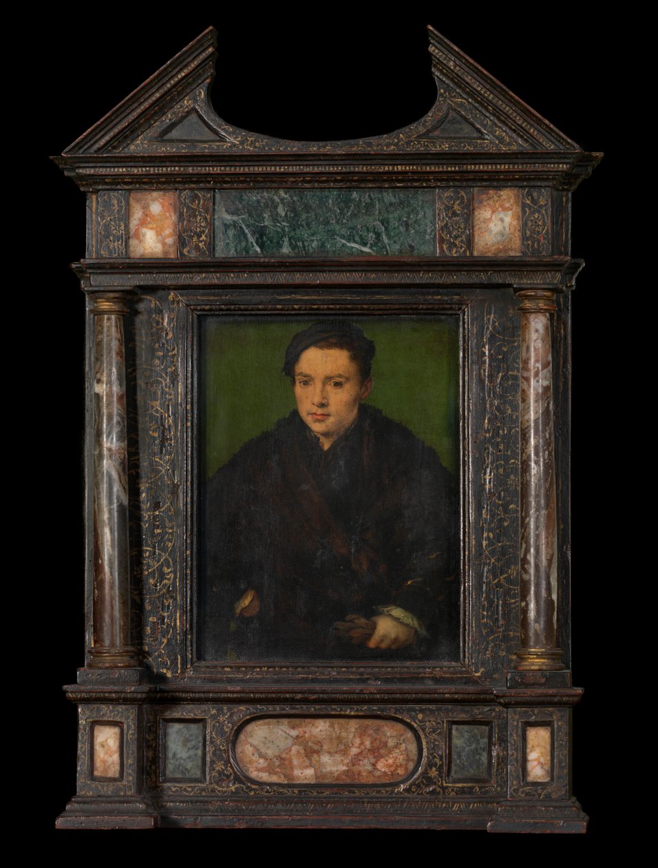 Retrato de um homem (óleo sobre painel) de Corneille de la Haye (1500 75)