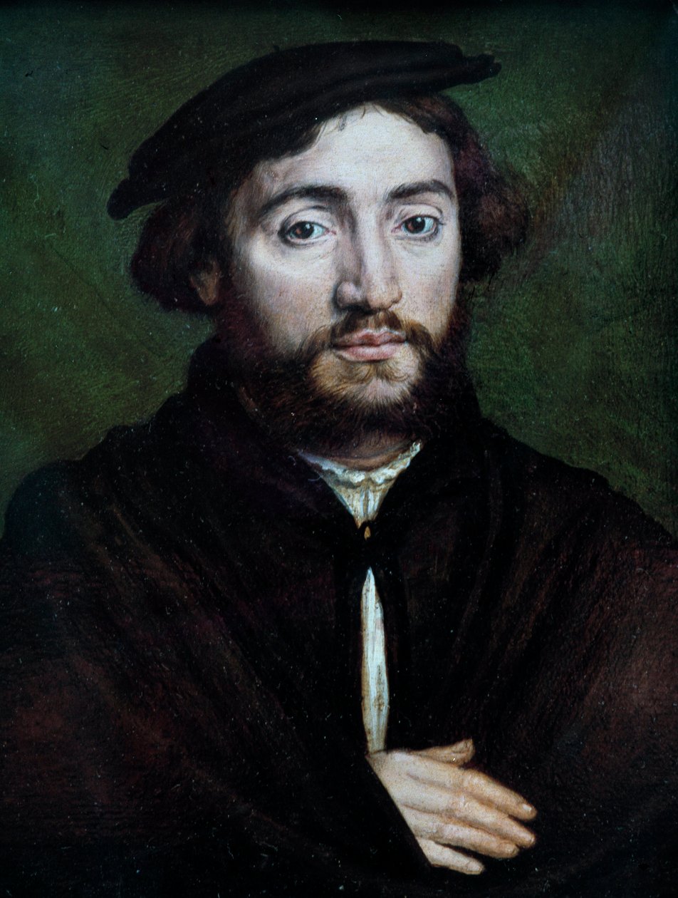 Retrato de Pierre Aymeric, Comerciante de Saint-Flour Painting on wood de Corneille De Lyon (Corneille de La Haye) (1500/1510-1574) de Corneille de la  Haye
