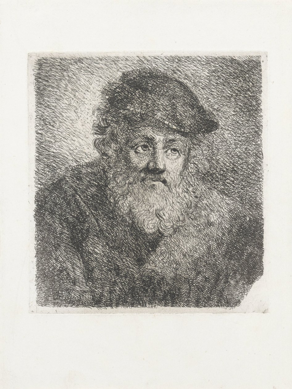 Velho com barba e chapéu de Cornelia Scheffer Lamme