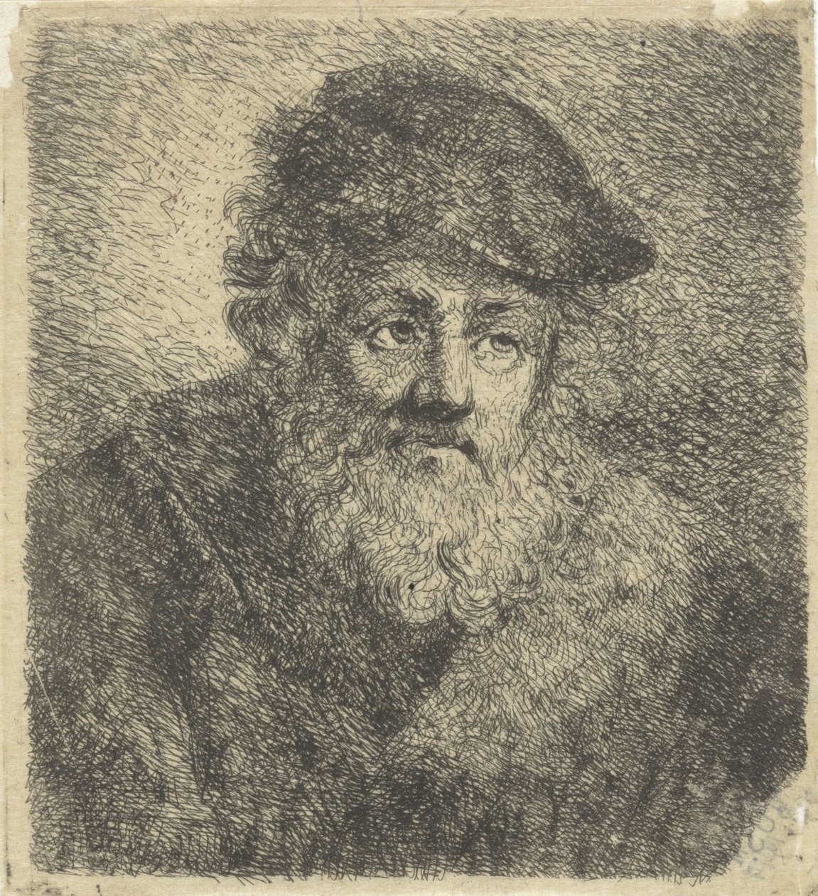 Velho com barba e chapéu de Cornelia Scheffer Lamme