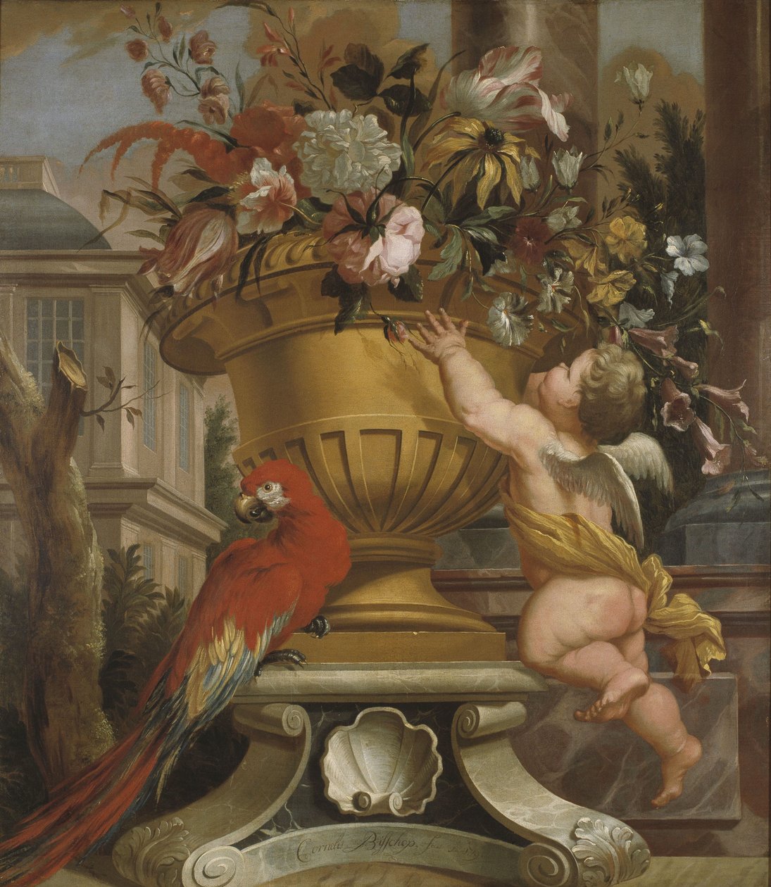 Cena decorativa de Cornelis Bisschop