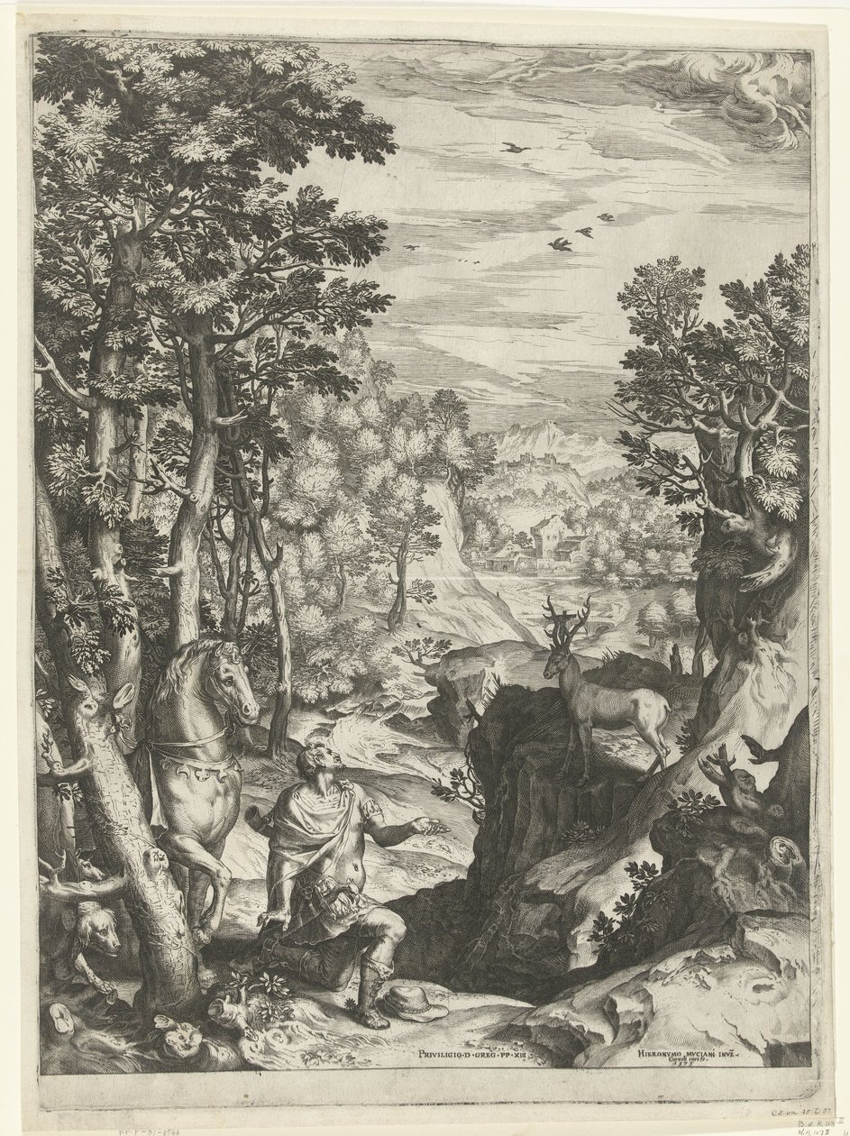 A visão de Santo Eustáquio de Cornelis Cort
