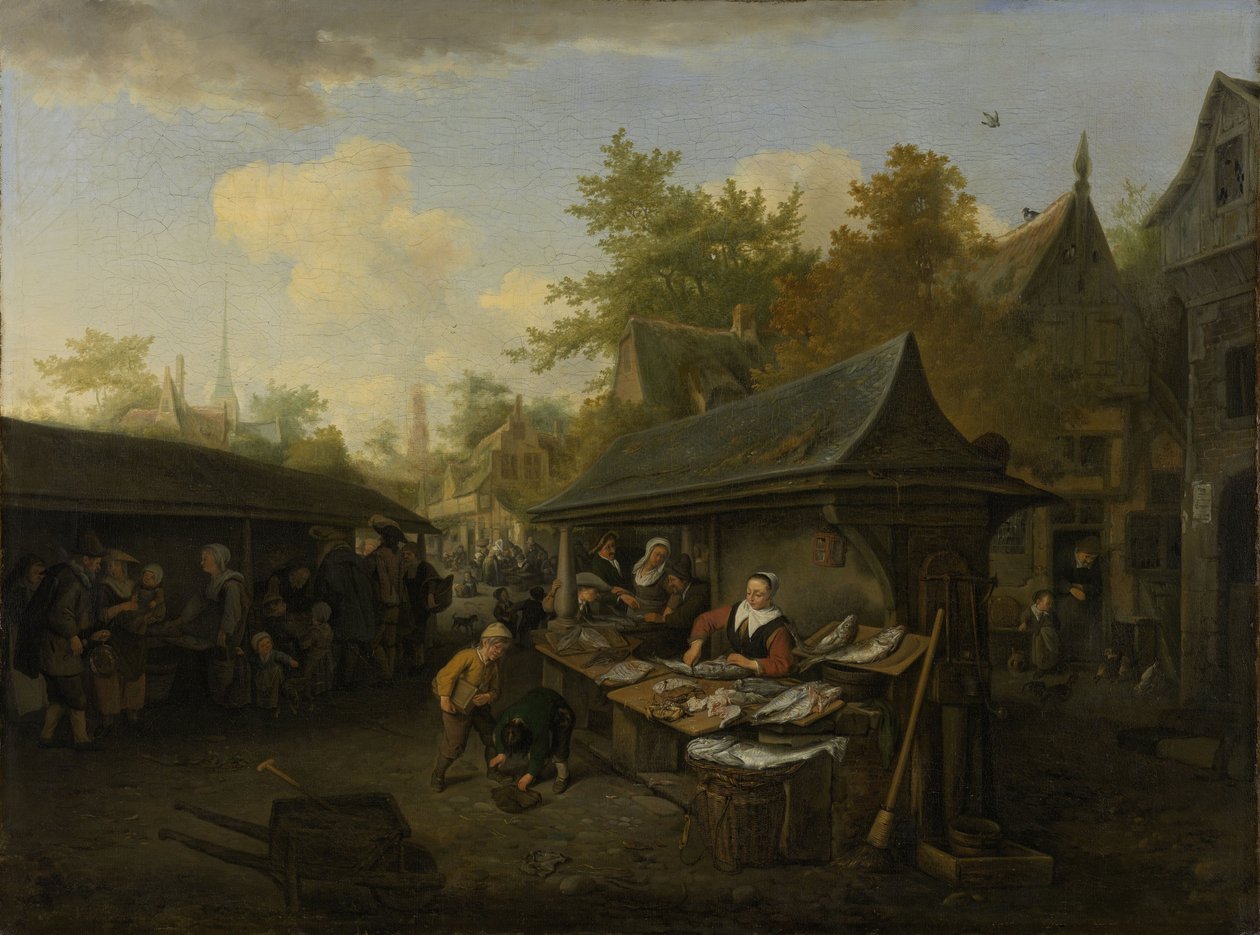 Mercado de Peixe de Cornelis Dusart