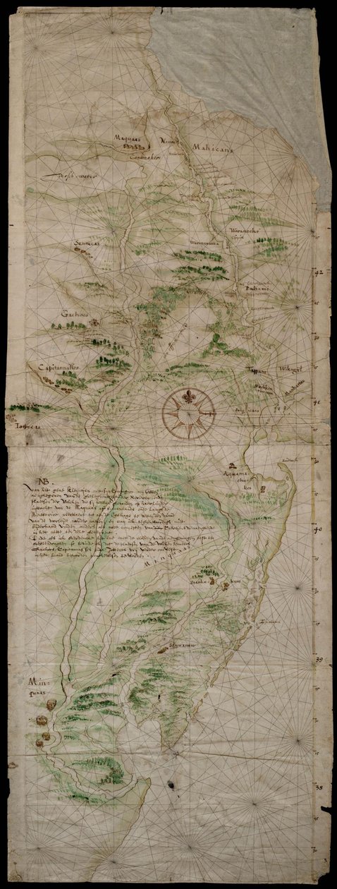 Mapa da Nova Holanda de Cornelis Hendricx