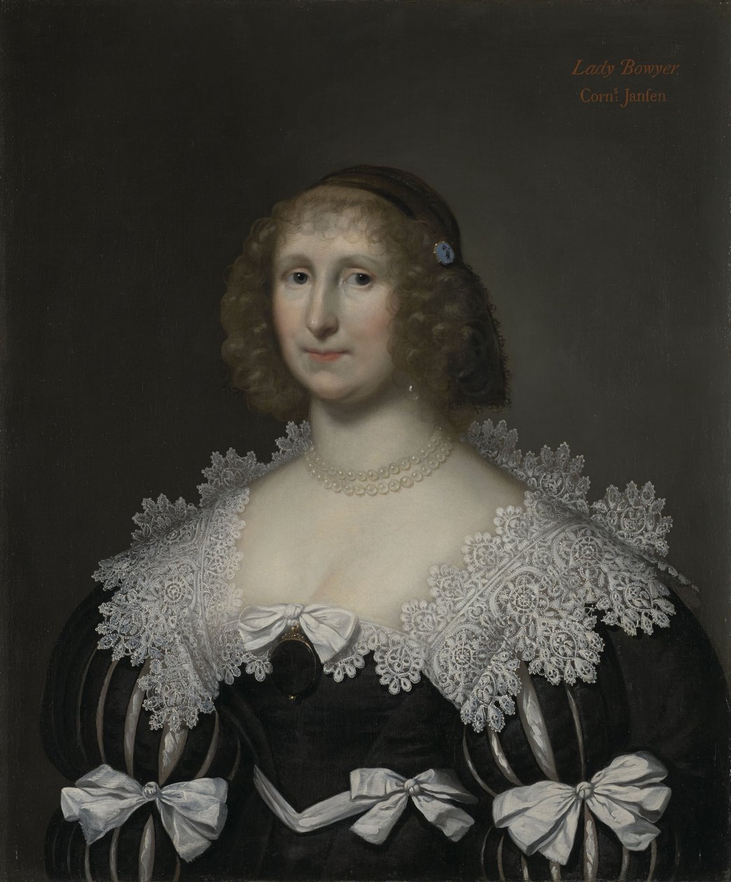 Retrato de Hester, Lady Bowyer (née Skeffington) de Cornelis Janssens van Ceulen