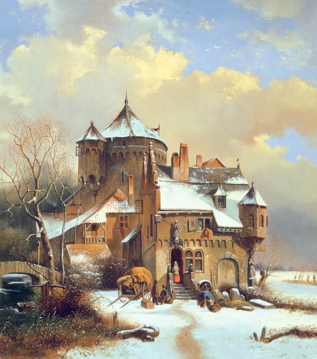 Cena holandesa de inverno de Cornelis Kruseman