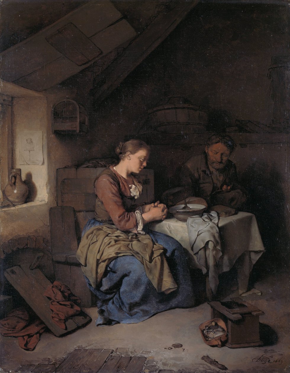 Dizendo graça de Cornelis Pietersz Bega