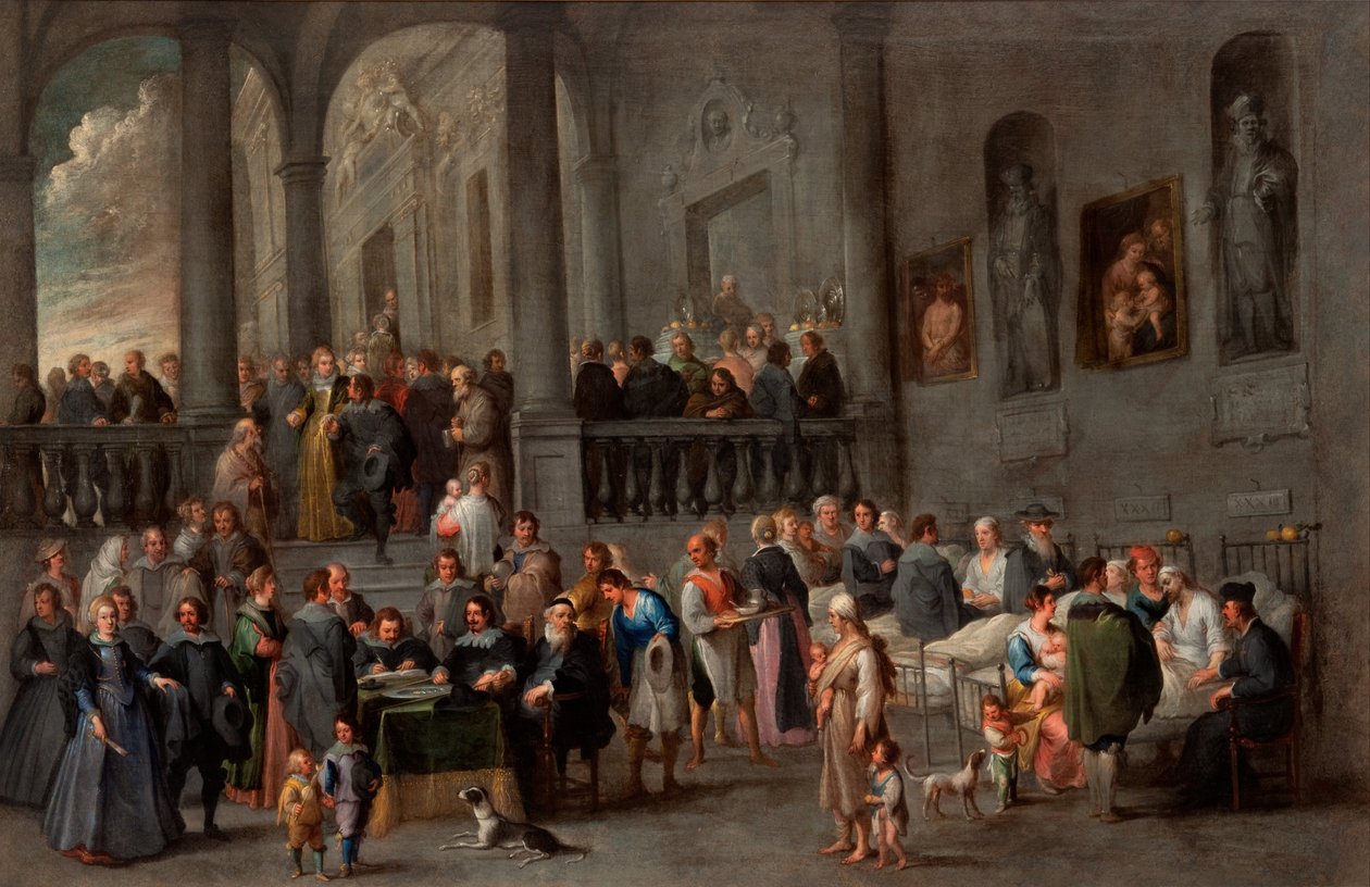 Visite o doente de Cornelis de Wael