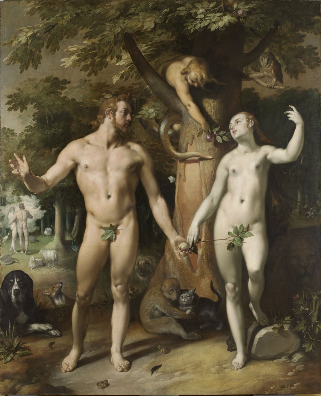 A queda do homem de Cornelis van Haarlem