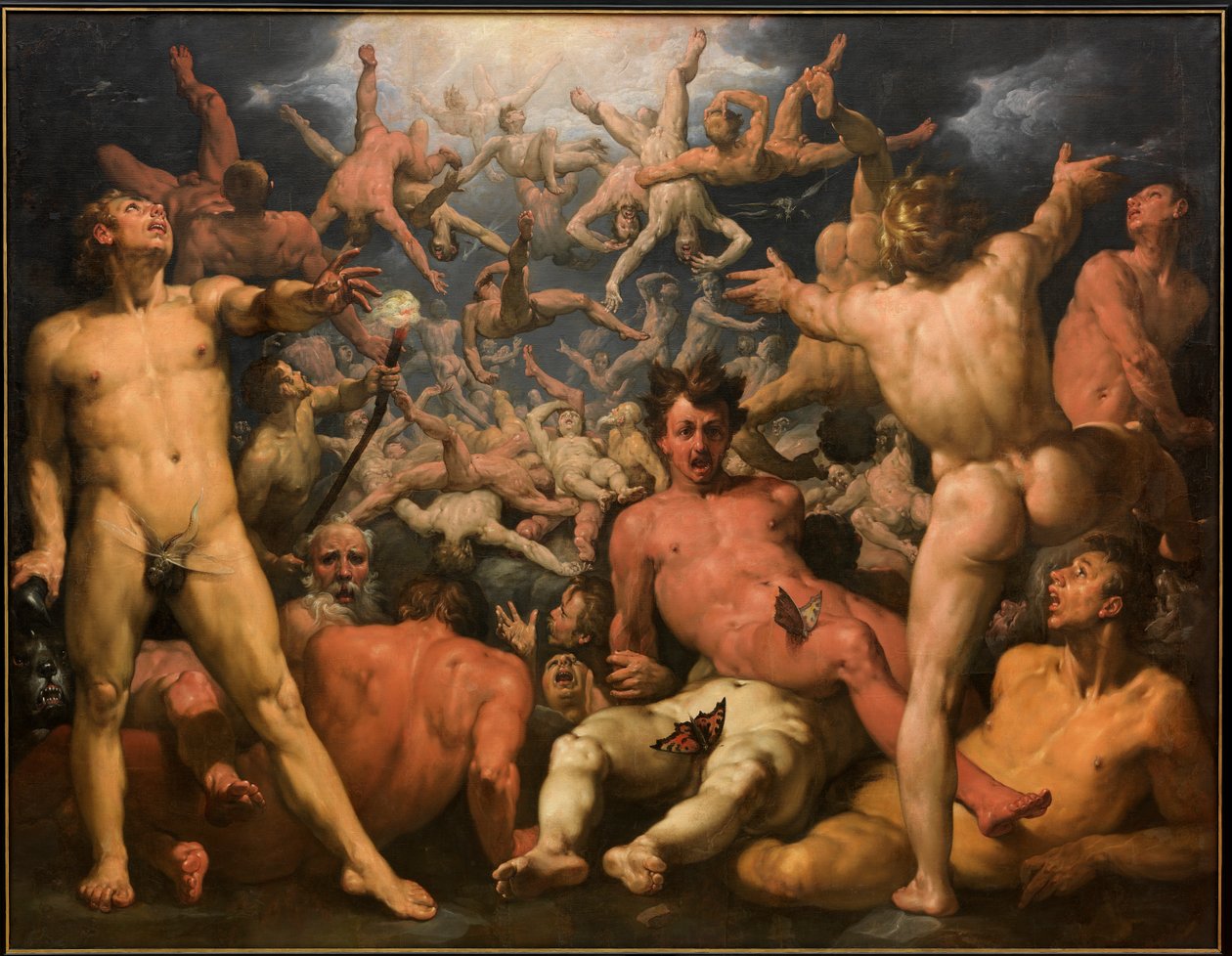 A queda dos titãs de Cornelis van Haarlem